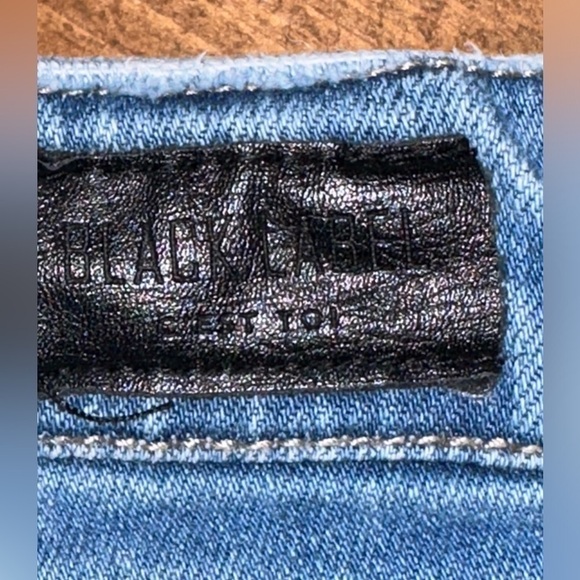 UGC Black Label by C'est Toi
Size L Paperbag Distressed Denim Stretch Shorts - Picture 3 of 9